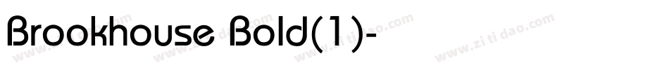 Brookhouse Bold(1)字体转换